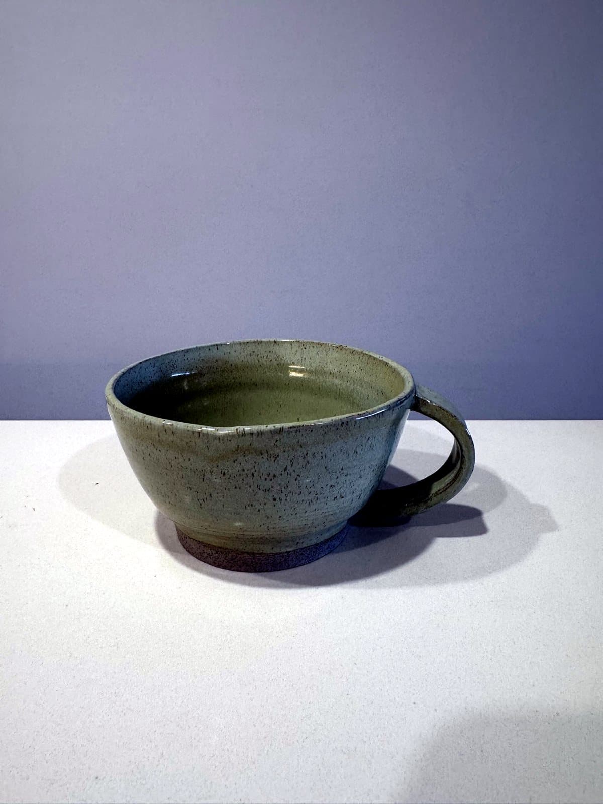 Sage Cup, handmade stoneware, SA-04, view 1