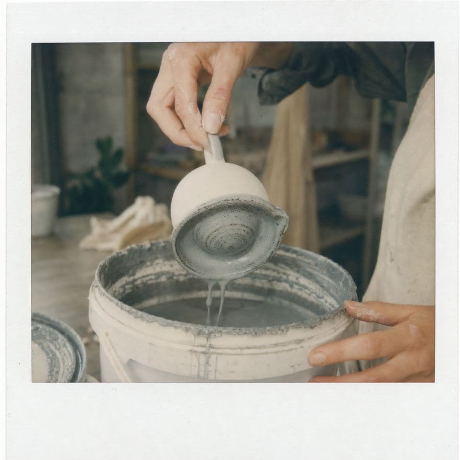 Little Jug: glaze day
