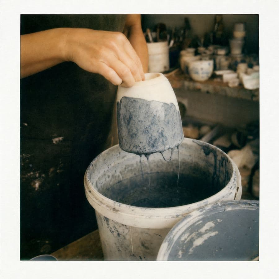 Ocean Tumbler: glaze day